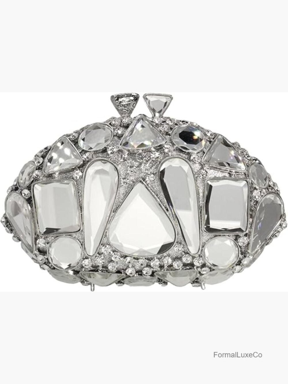 Luxury Crystal Evening Clutch Purse Rhinestone Party Bag with Chain